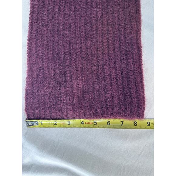 Naadam Women's sz S Oversized Mohair Plum Sweater Cowl Neck Classy Soft Comfort - Picture 9 of 10